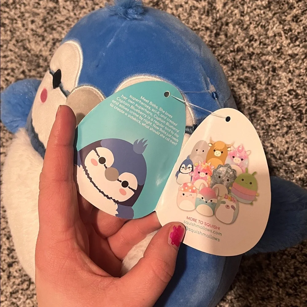 Squishmallows Blue and White Penguin Plush